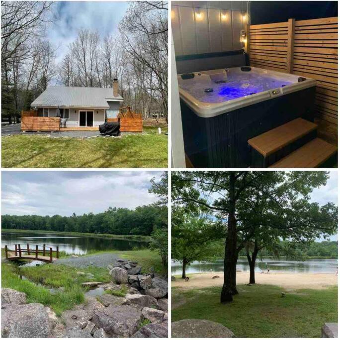 Modern Home Near Lake W Hottub, Game Room, Fireplace Albrightsville Luaran gambar